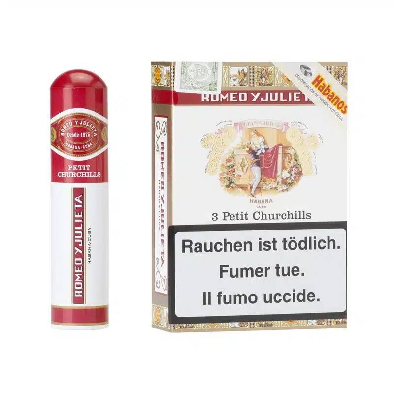 Romeo y Julieta Petit Churchill Tubes – Coffret 3 Cigares