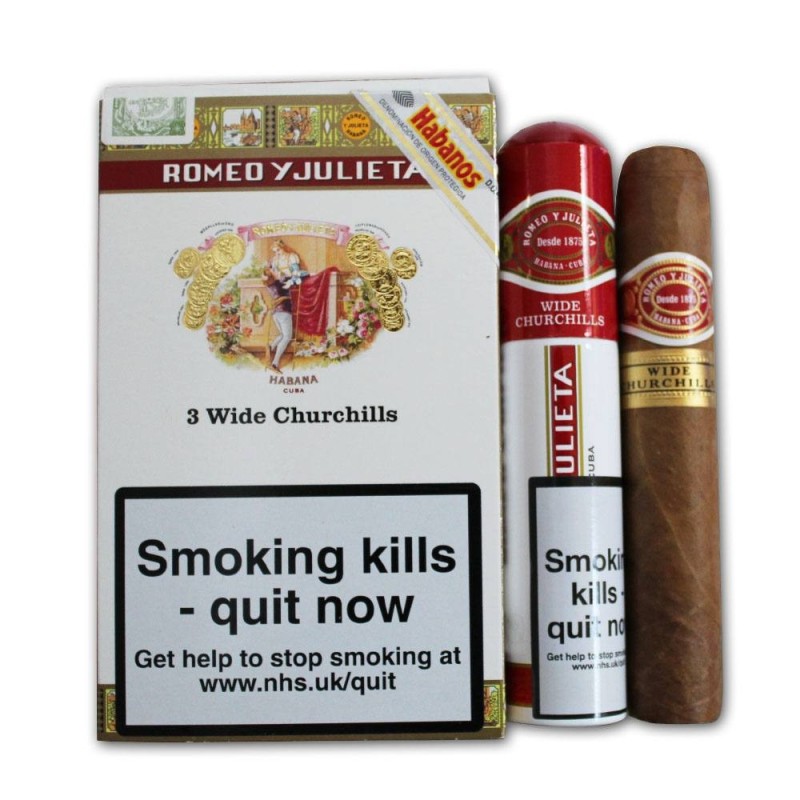 Romeo y Julieta Wide Churchill – Tubes (3 Cigares Cubains)
