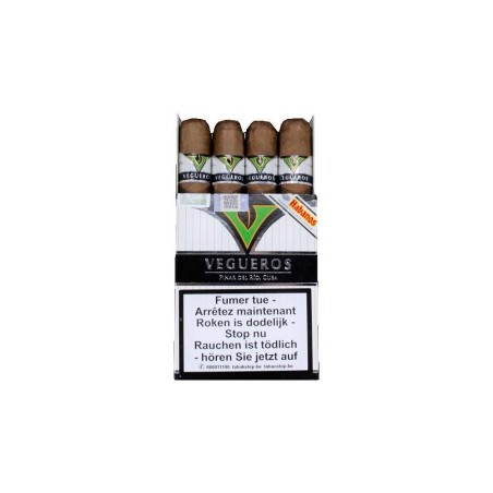 Vegueros Centrofinos – Boîte de 4 Cigares Cubains