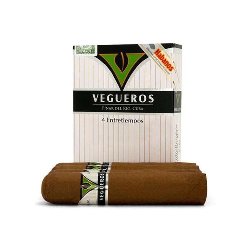 Vegueros Entretiempos – Boîte de 4 Cigares Cubains