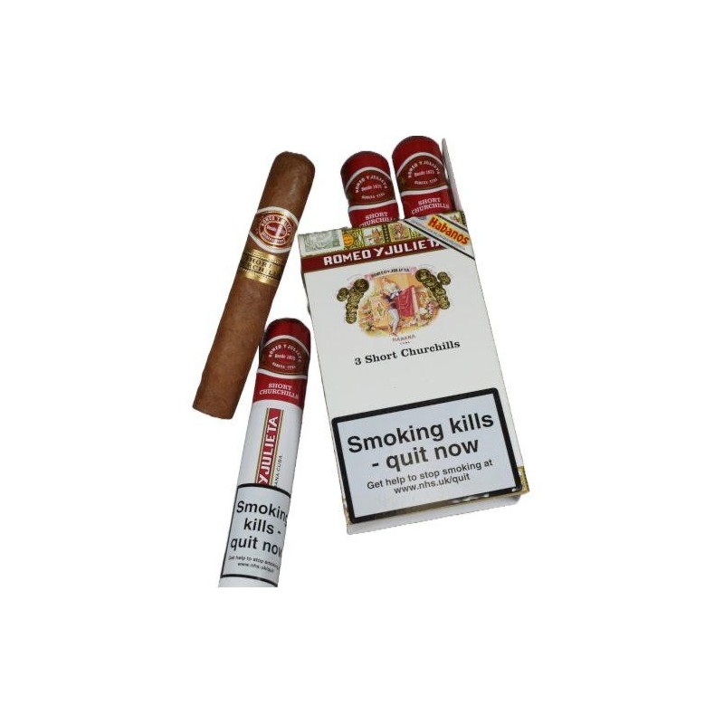 Romeo y Julieta Short Churchill – Tubes (3 Cigares Cubains)