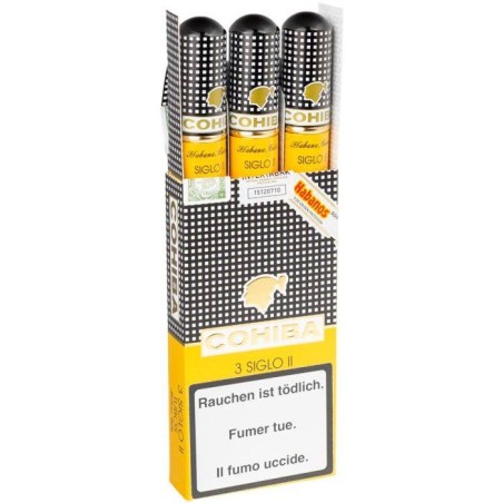 Cohiba Siglo II Tubes – Étui 3 Cigares Cubains